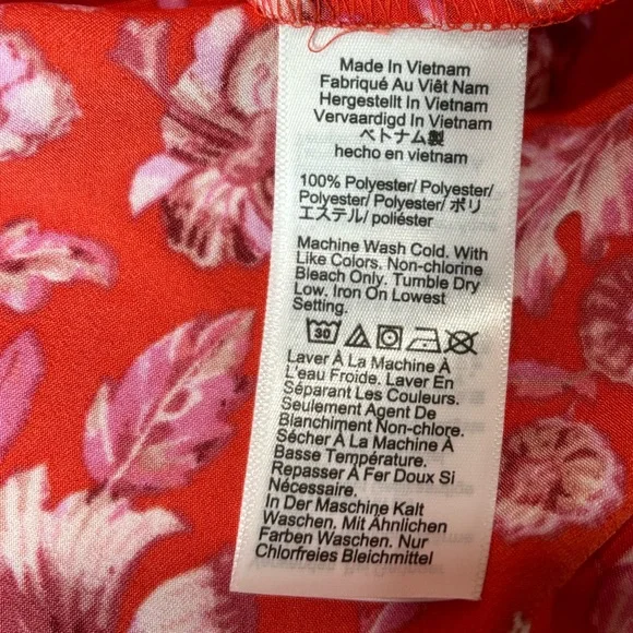 NWT J. Crew Winter garden top in poppy fields Blouse - Picture 9 of 9